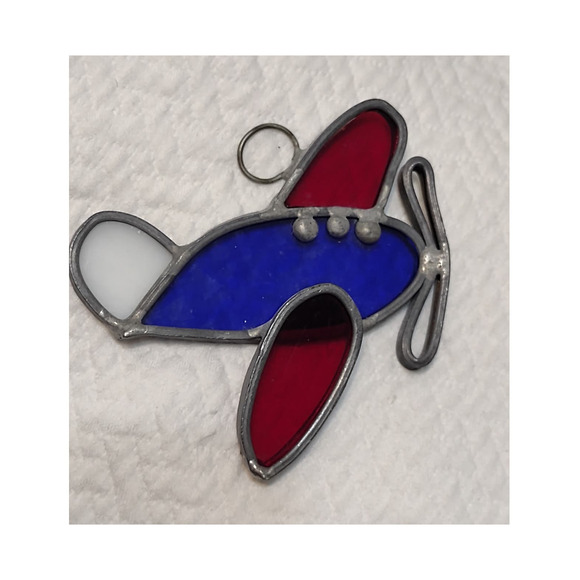 Handmade Airplane stain glass sun catcher - Picture 1 of 3